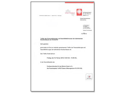 Bild Einladung zum Treffen der Personalleitungen und Geschäftsführungen