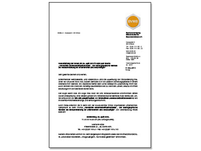 Bild Persönliche Einladung BVMB Unternehmer Symposium