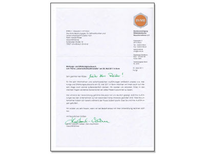 Bild Danksagung BVBM