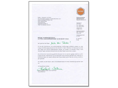 Bild Danksagung BVBM