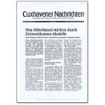 Cuxhavener Nachrichten, Den Mittelstand stärken durch Zeitwertkonten-Modelle, DBZWK
