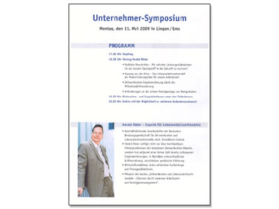 Bild Programm Symposium Lingen 2009