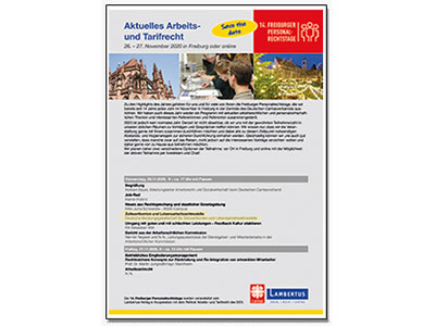 Bild 14. Freiburger Personalrechtstage