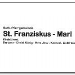 Katholische Pfarrgemeinde St. Franziskus Marl, DBZWK