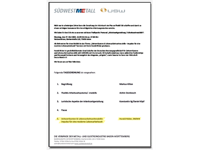 Bild Einladung zum Treffpunkt: Personal