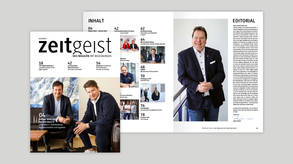 Bild zeitgeist Ausgabe 6: Zeitwertkonten –  Option für die Generation Z