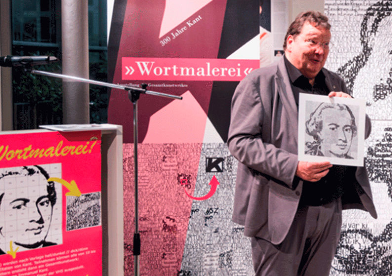 Bild Wortmalerei zum Kant-Jahr vollendet